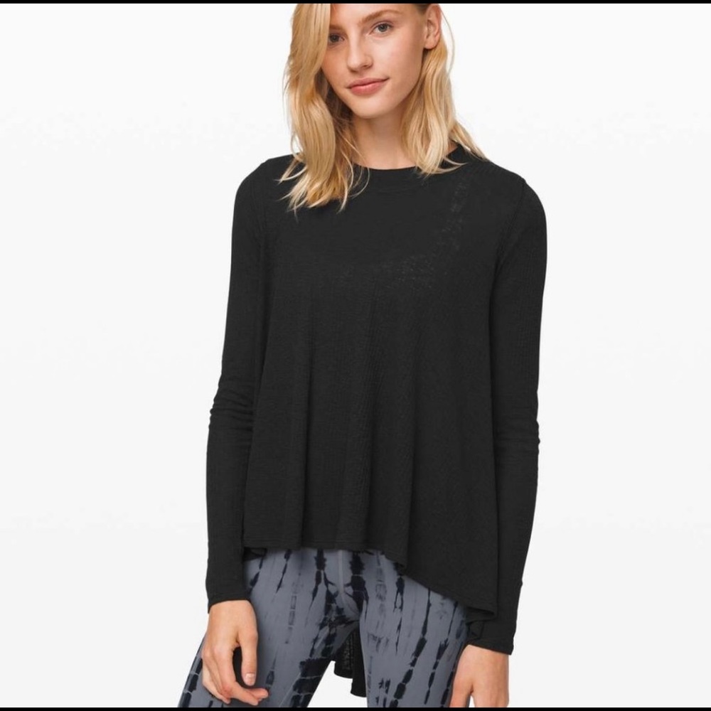 Lululemon Dare to Drape Long Sleeve Black